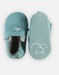 Nouky mint green leather babyshoes with elastics
