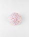 Reversible hat with strawberry prints, light pink