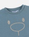 Katoenen Nouky sweater, donkeraqua
