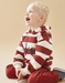 Sweatoloudoux gestreepte hoodie, chiné beige/steenrood