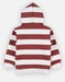 Sweatoloudoux striped hoodie, heather beige/brick red