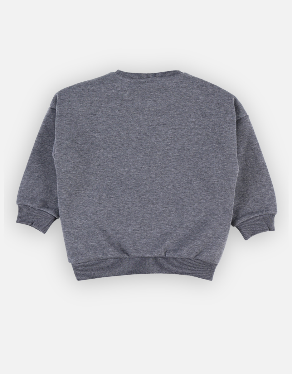 Sweatoloudoux Nouky sweatshirt, dark heather grey