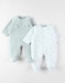 Lot de 2 Pyjamas bébé, Velours