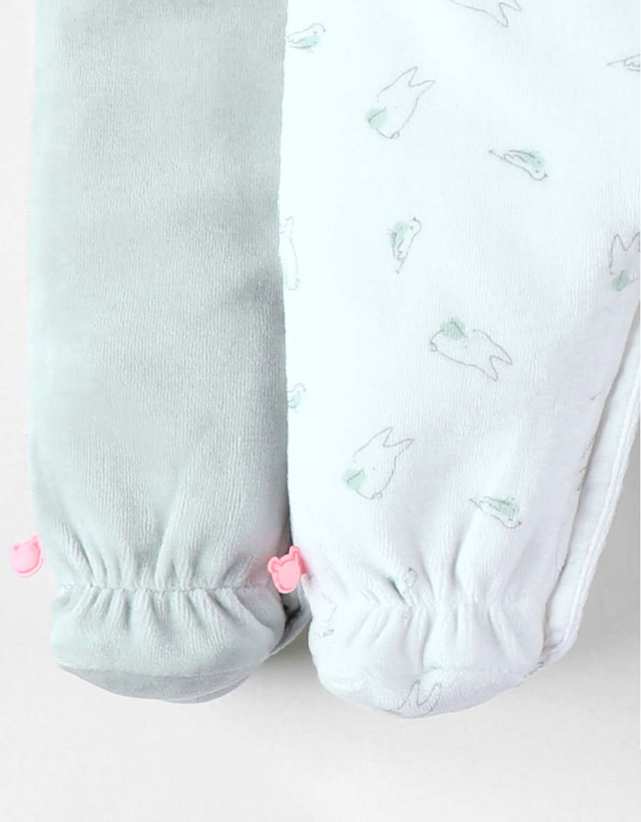 Pack of 2 Baby Pyjamas, Velvet