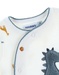 Velvet dinosaur pyjamas, white/blue