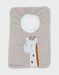 Terry giraffe funny bib, beige