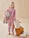 Veloudoux en katoenen mousseline large Tiga knuffel