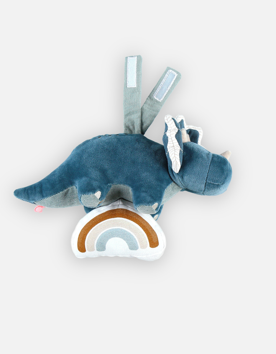 Veloudoux musical Ops soft toy, blue