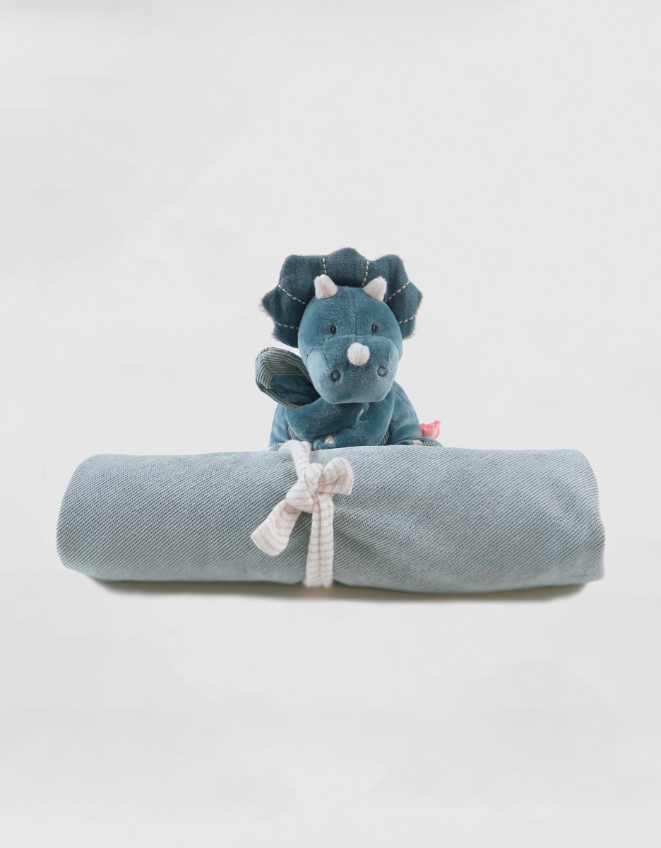 Doudou XXL Ops en Veloudoux®, bleu