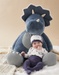 Large Veloudoux Ops knuffel, blauw