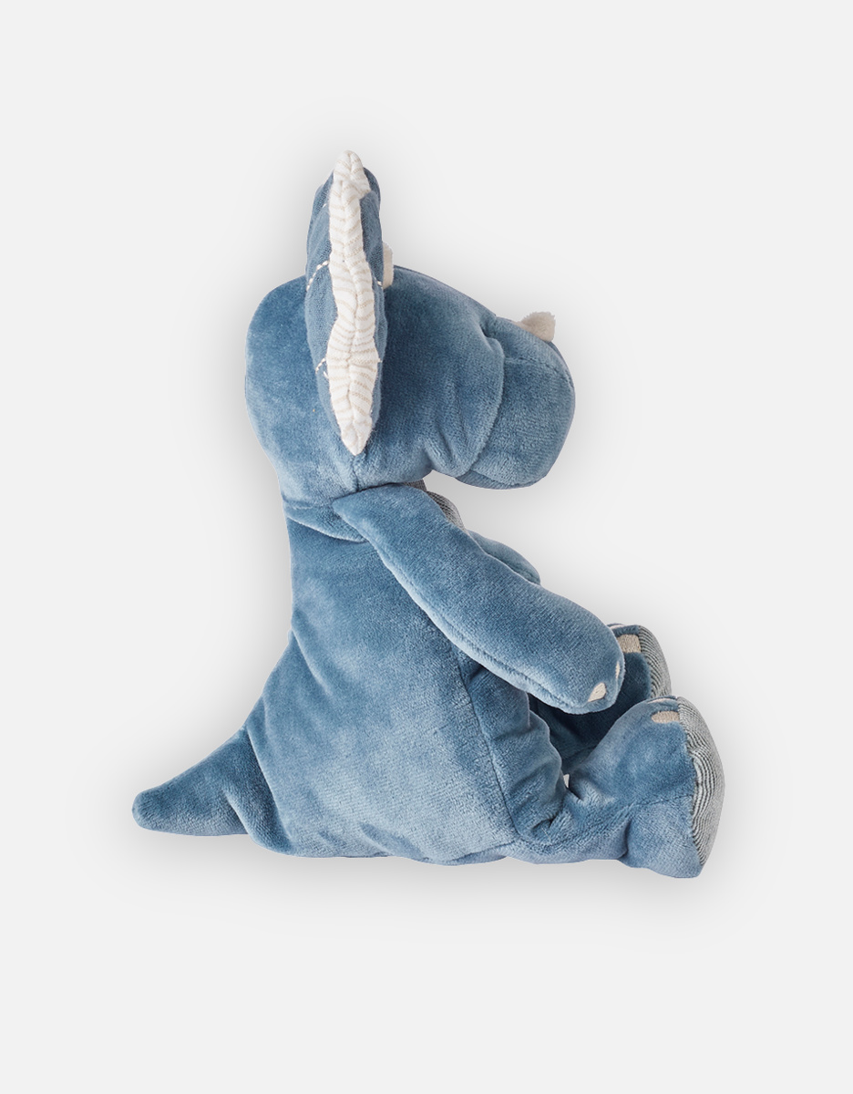 Small Veloudoux Ops soft toy, blue