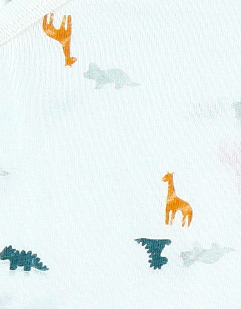 Pack of 2 organic cotton crossover bodysuits, off-white