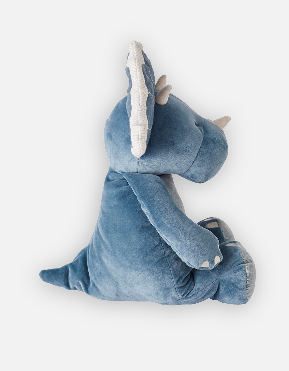 Medium Veloudoux Ops soft toy, blue
