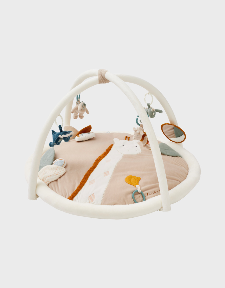 Tapis d'éveil Tiga en veloudoux, beige