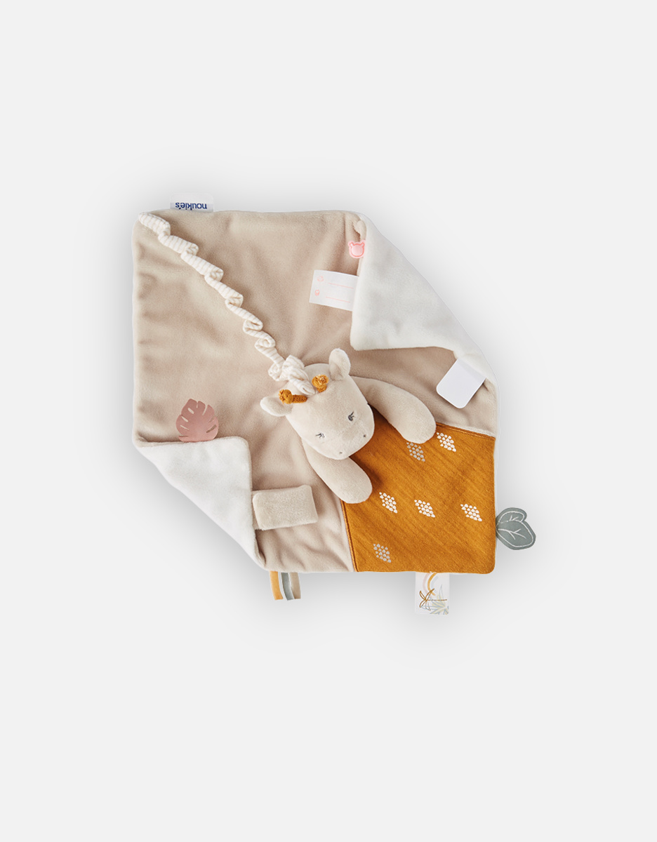 Veloudoux Tiga comforter, beige/ochre