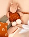 Veloudoux and cotton muslin large Tiga soft toy