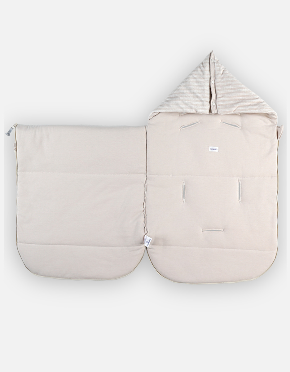 Nid d'ange en veloudoux, beige