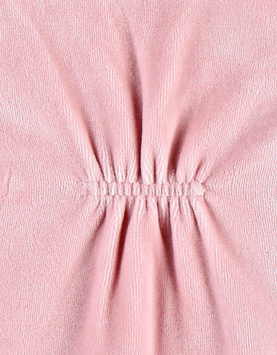 Fluwelen giraf pyjama, roos