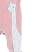 Pyjama dors-bien girafe en velours, rose