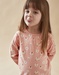 Pyjama 2 pièces à imprimé léopards en jersey, rose corail