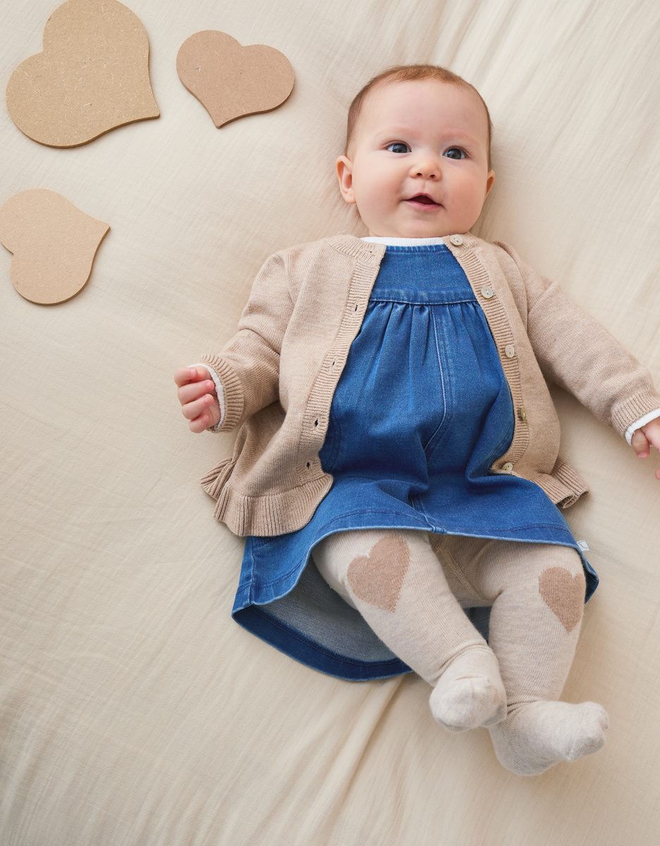 Beige cotton tights

