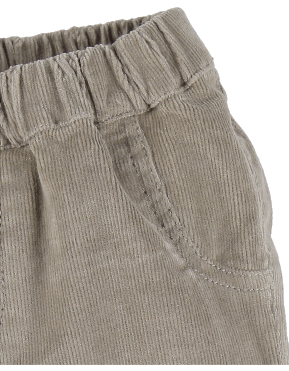 Khaki corduroy trousers
