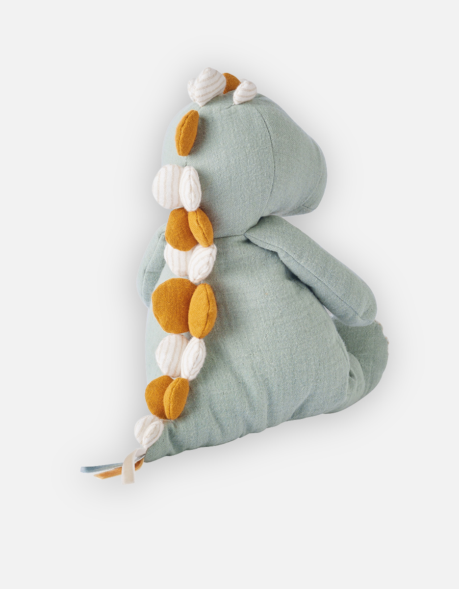 Small BIO katoenen mousseline Stegi knuffel, eucalyptus
