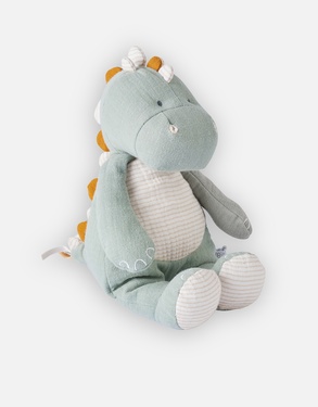 Small BIO katoenen mousseline Stegi knuffel, eucalyptus