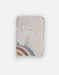 Protège carnet de santé dino en Veloudoux, beige