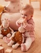 Velvet giraffe sleep-well pyjamas, pink