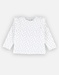 Long-sleeved t-shirt with heart print, off-white