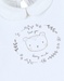T-shirt en coton blanc à manches longues imprimé ours