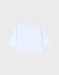 White cotton T-shirt with mammoth print
