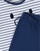 Jersey gestreepte  Nouky 2-delige pyjama, ecru/donkerblauw
