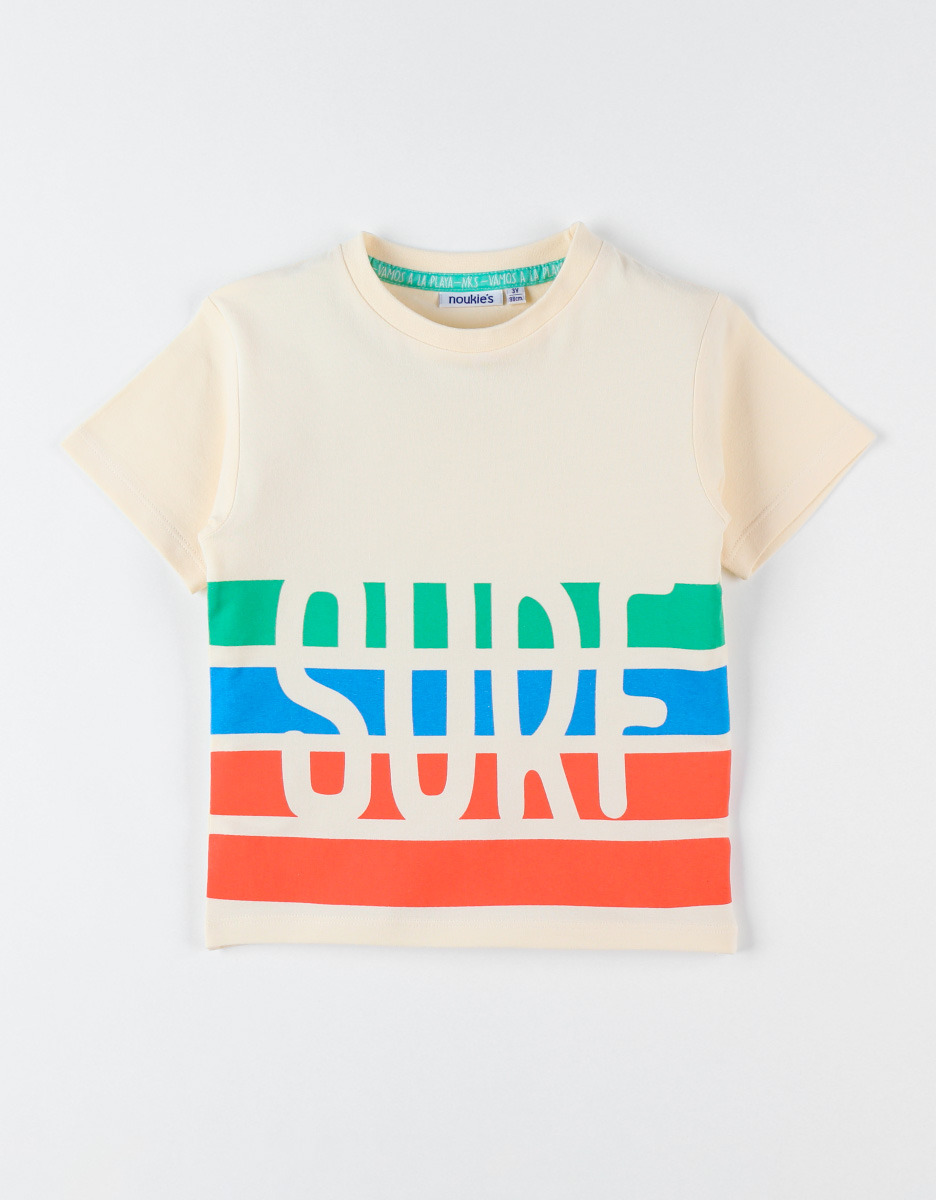 T-shirt "surf" à manches courtes, multicolore