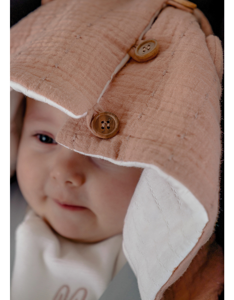 Footmuff, organic cotton muslin