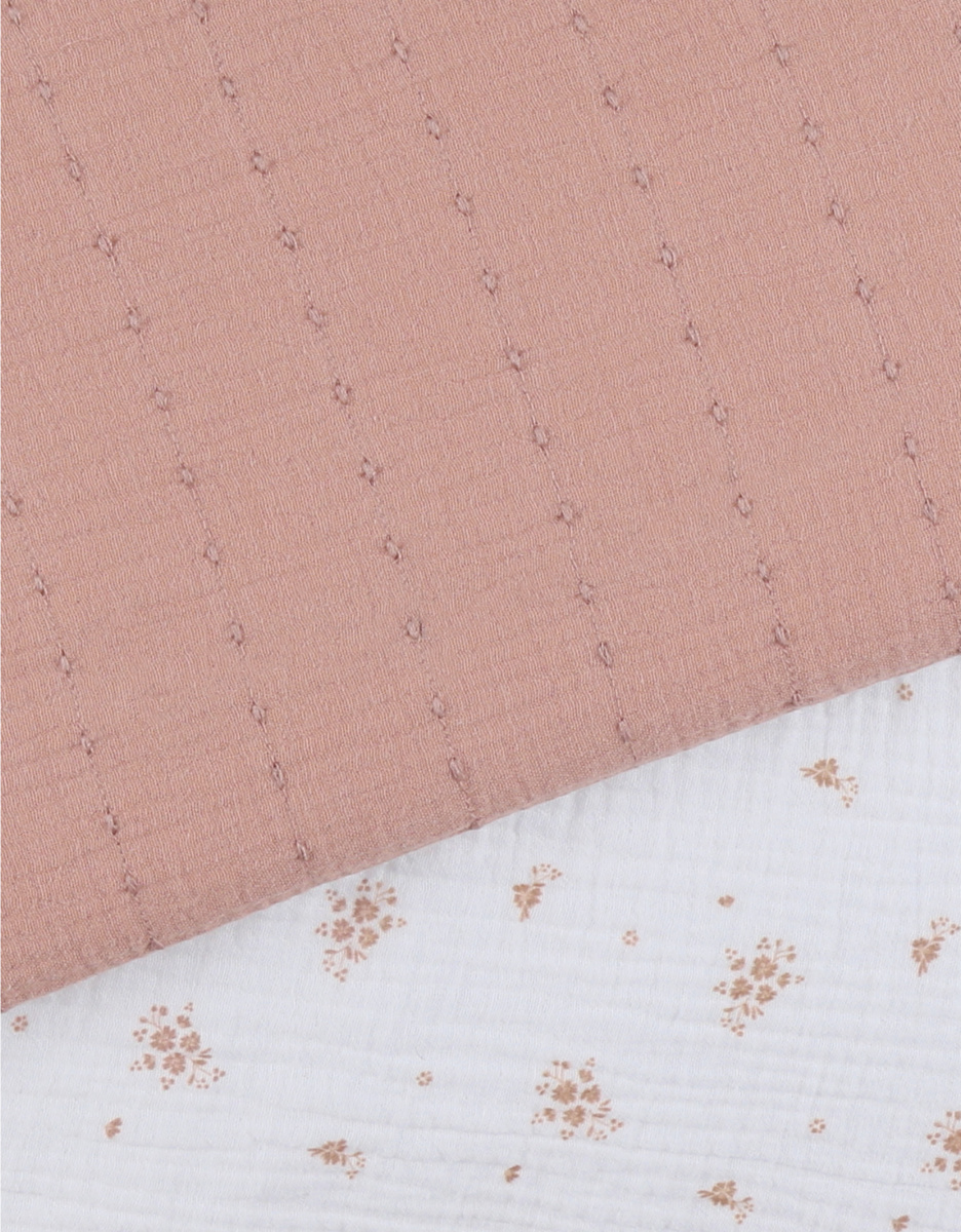 Cot bumper, organic muslin