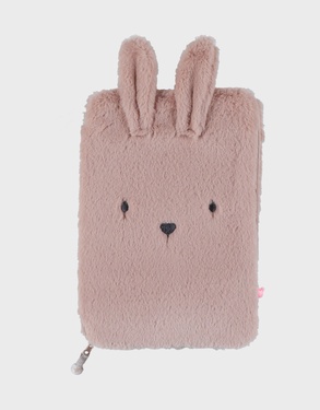 Health record cover, faux fur effect