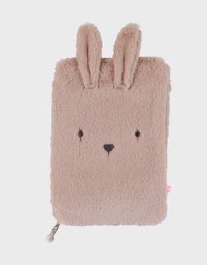 Health record cover, faux fur effect