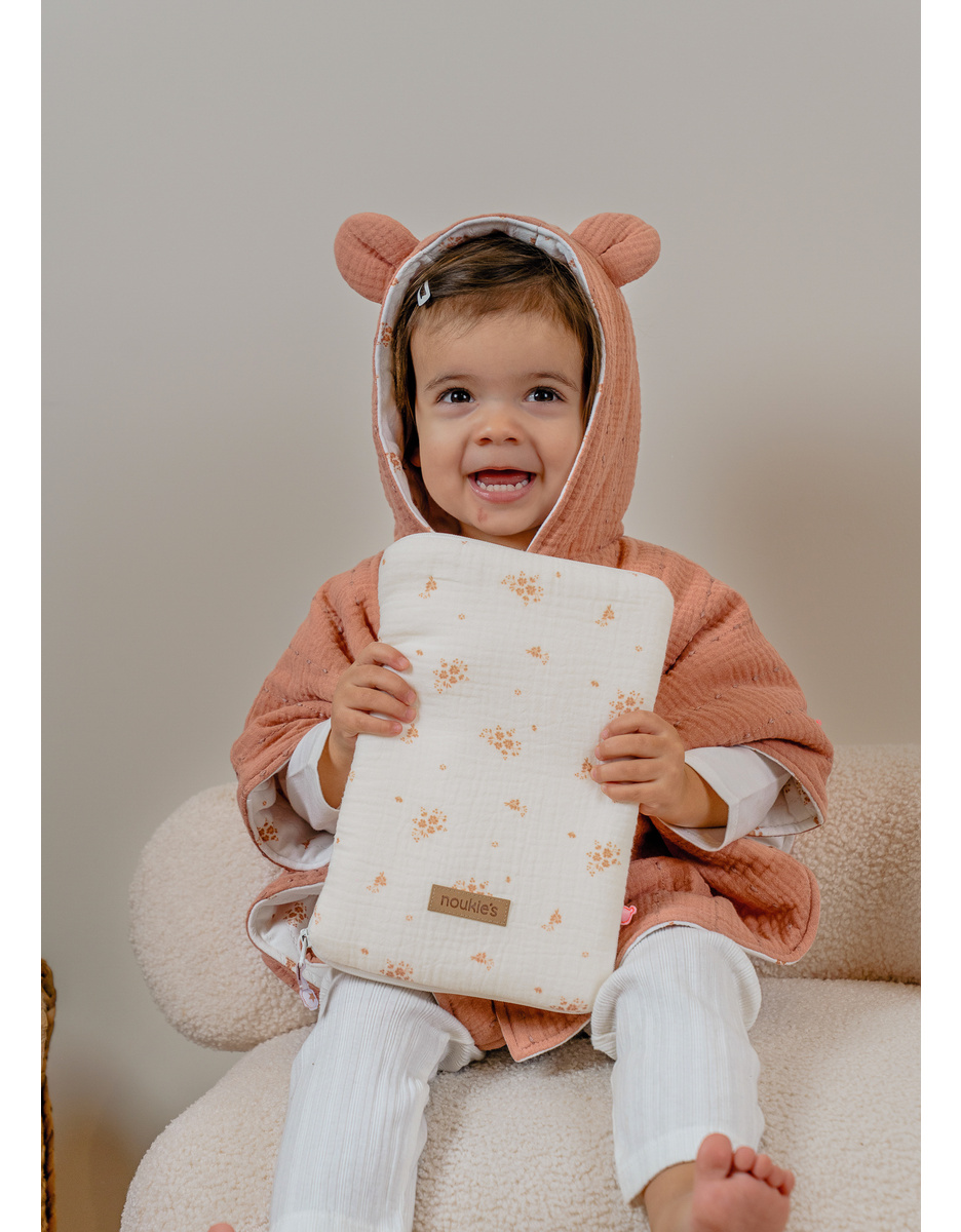 Health record cover, organic cotton muslin