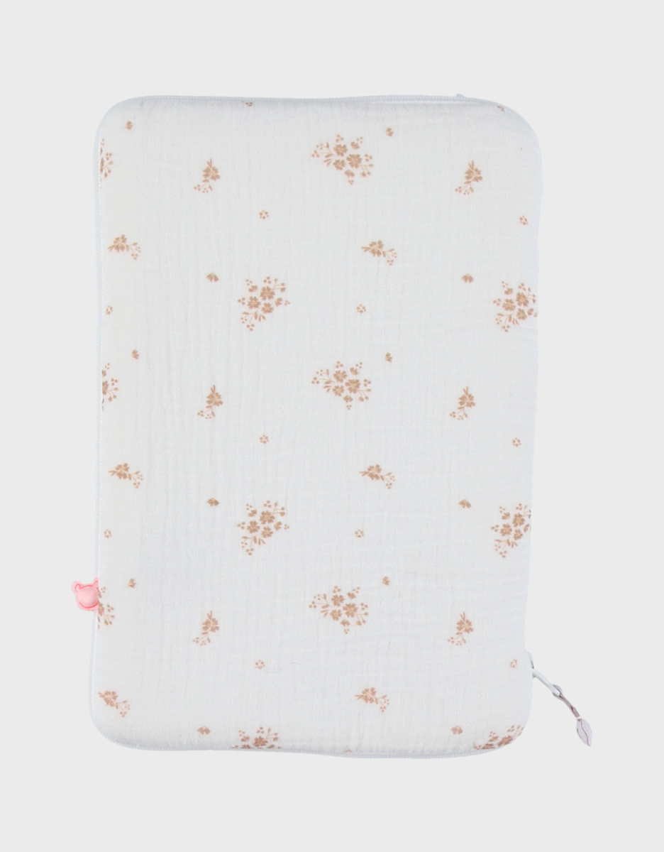 Health record cover, organic cotton muslin