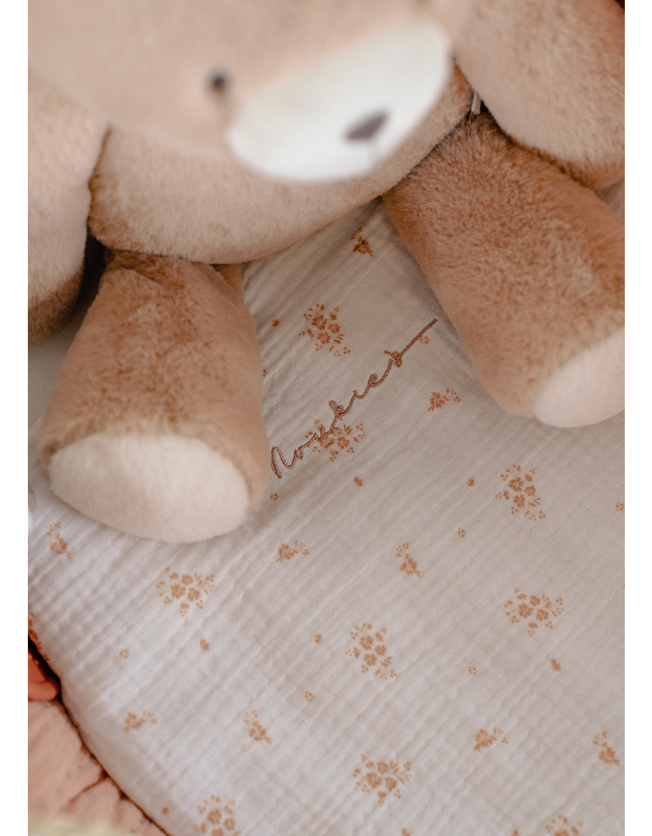 Couffin bébé, mousseline de coton bio