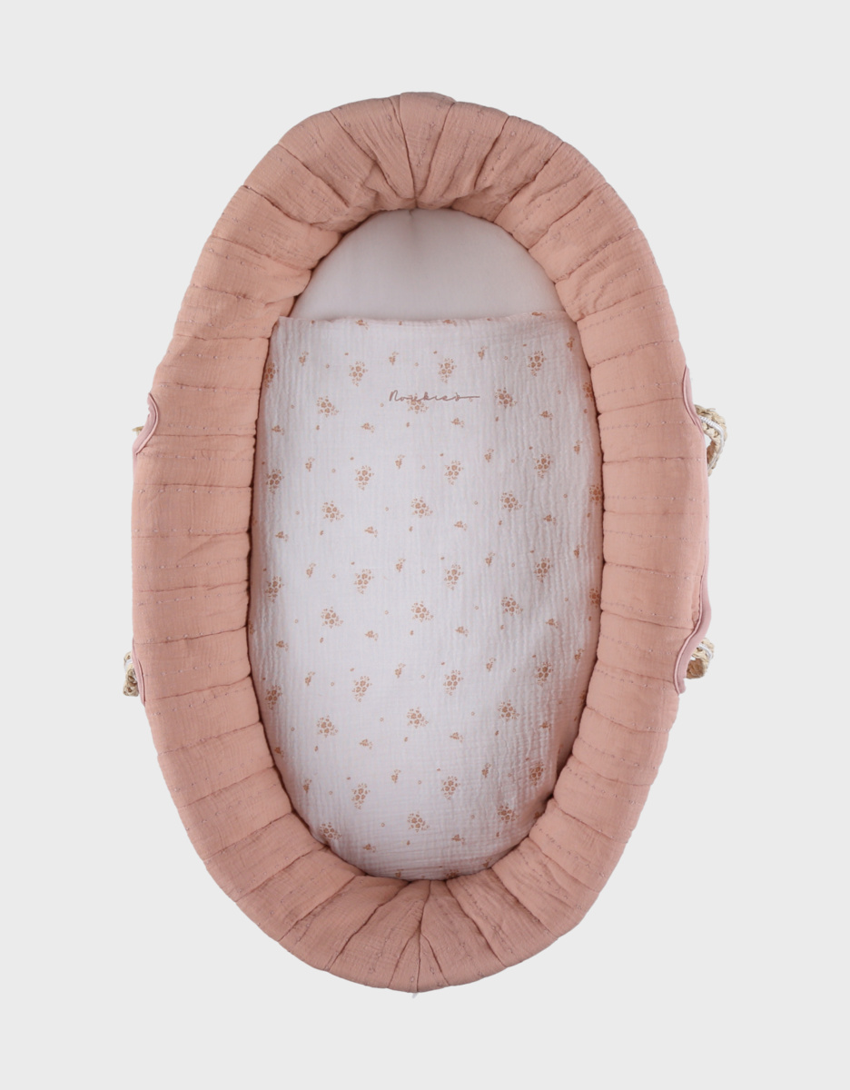 Couffin bébé, mousseline de coton bio