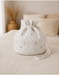 Portable storage basket, organic cotton