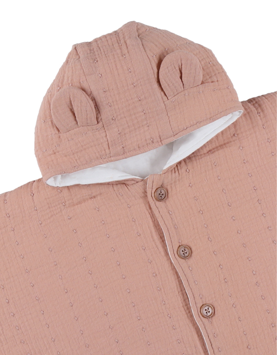 Baby poncho, bio katoenen mousseline