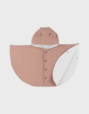 Baby poncho, bio katoenen mousseline