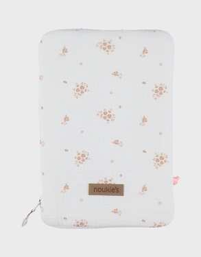 Protège carnet de santé, mousseline de coton bio