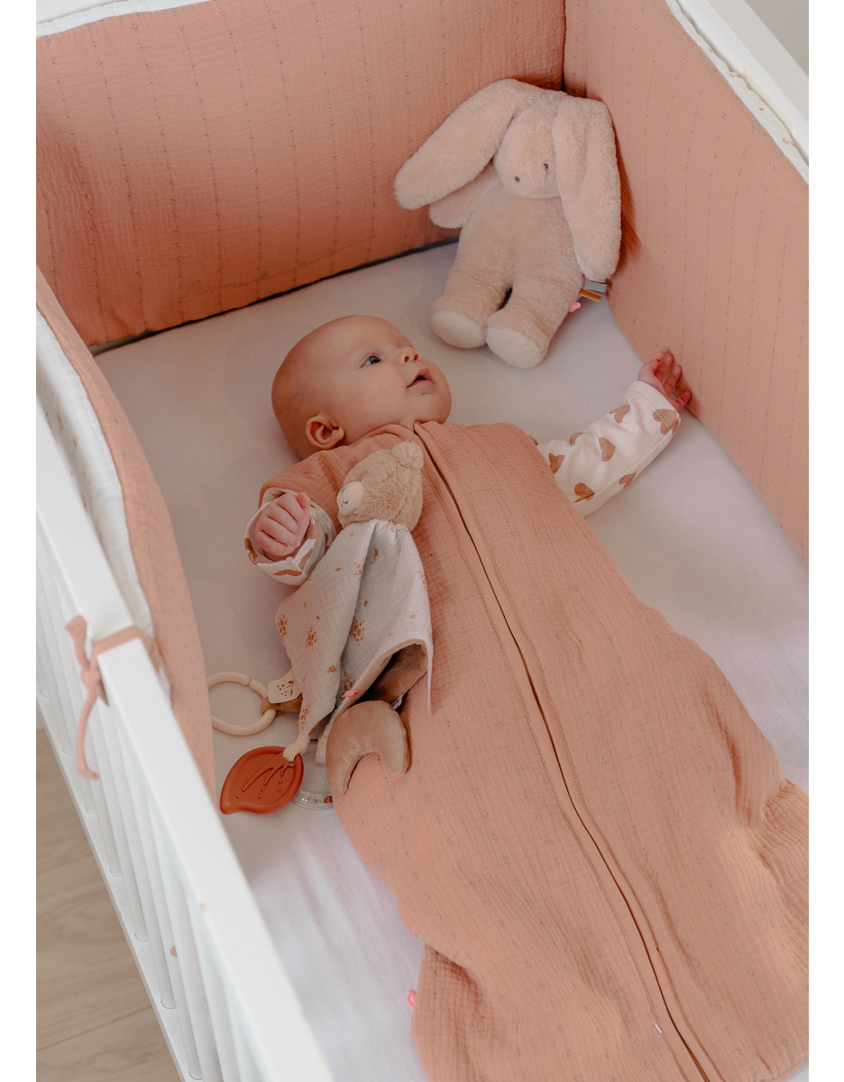 Tour de lit, mousseline de coton bio