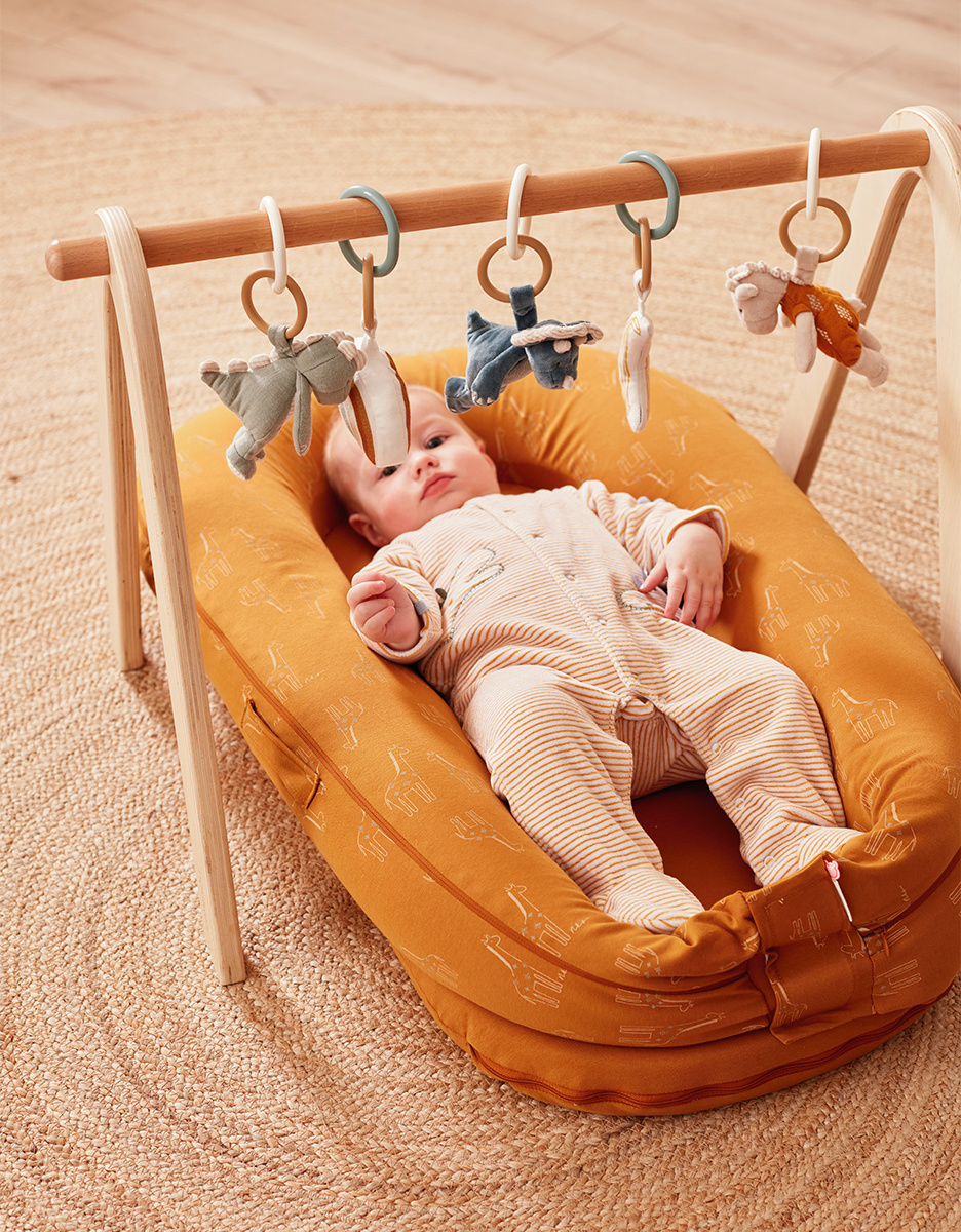 Wooden baby gym