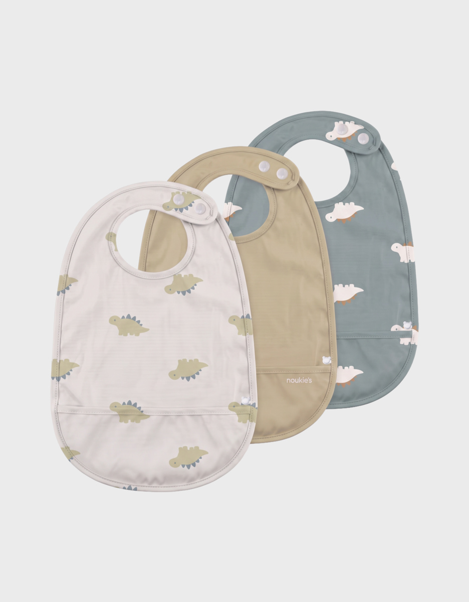 Set of 3 waterproof bibs